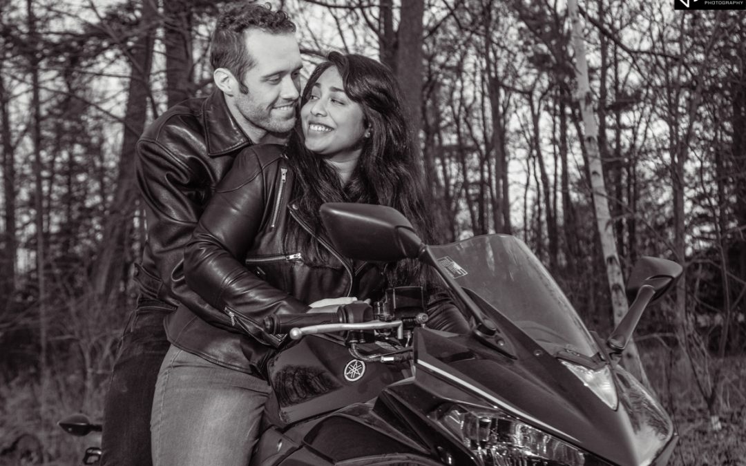 Motorcycle Engagement Photos